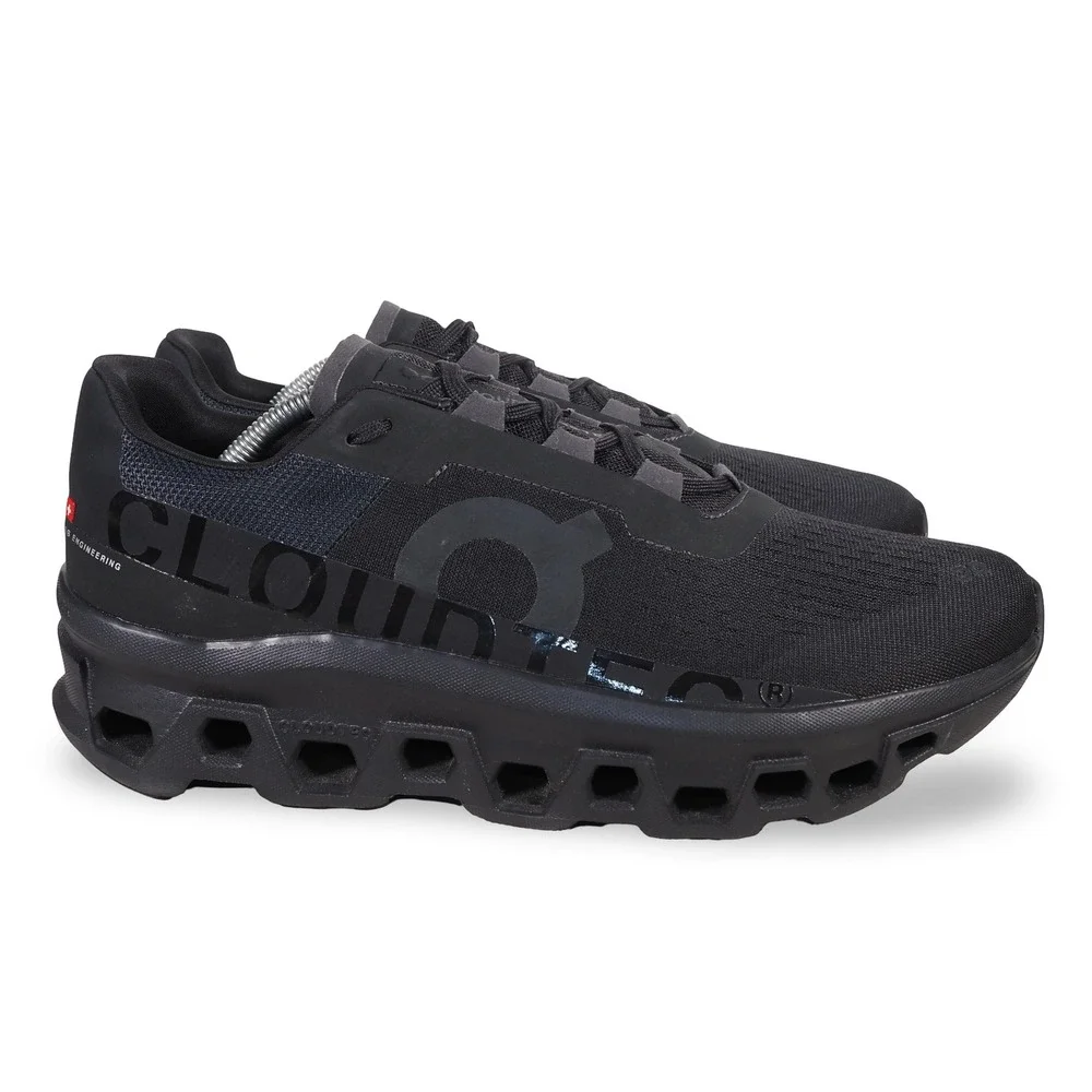 On Cloudmonster 1 Mens 11.5 Black Running Shoes CloudTec 61.99025
